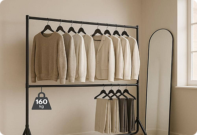 Heavy-Duty Garment Rails