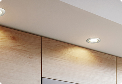 Ceiling-Mounted Recessed Lighting