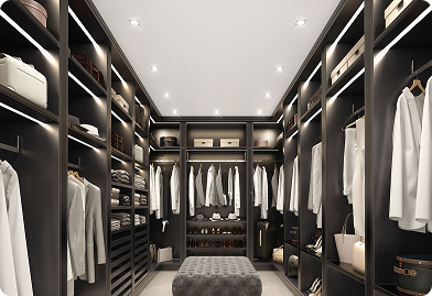 Walk-In Built-In Wardrobes