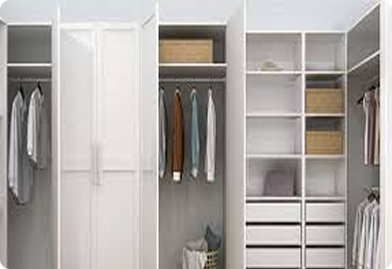 Closet with Multi-Purpose Storage Space